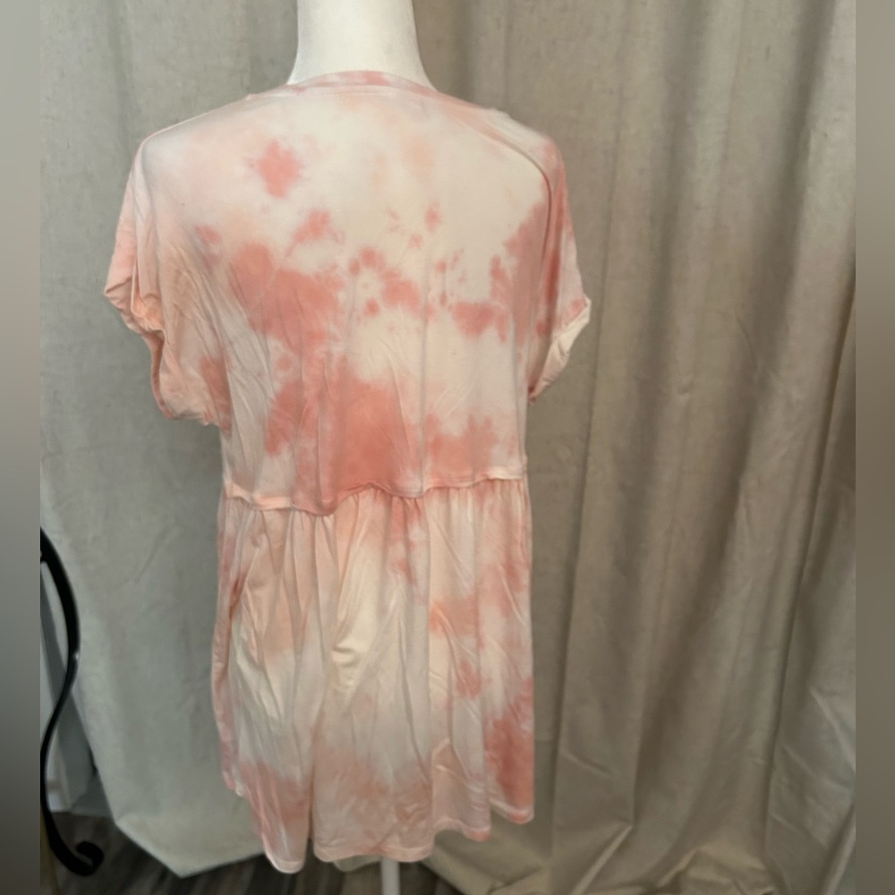 Time And Tru Women's Maternity Babydoll T-Shirt Tie dyed large - Picture 3 of 9
